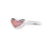 Pink Sea Glass Heart - Size P