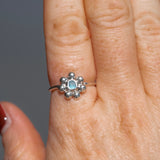 Blue Sea Glass Sun - Size O