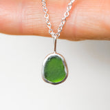 Green Sea Glass Necklace