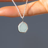Light Blue Sea Glass Necklace