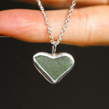 Sea Glass Heart Necklace