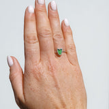 Green Sea Glass Heart - Size O