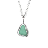 Green Sea Glass Necklace