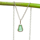 Green Sea Glass Necklace