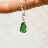 Green Sea Glass Necklace