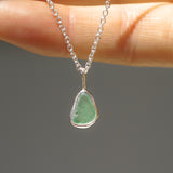 Green Sea Glass Necklace
