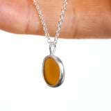 Amber Sea Glass Necklace