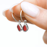 Red Sea Glass Hoops