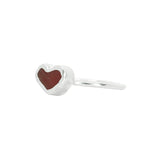 Red Sea Glass Heart - Size N