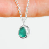 Green Sea Glass Necklace
