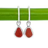 Red Sea Glass Hoops
