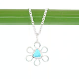 Sea Glass Flower Necklace
