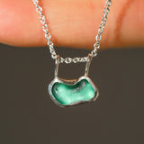 Green Sea Glass Necklace