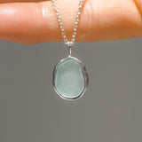 Light Blue Sea Glass Necklace