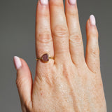 Pink/Purple Sea Glass, Gold Vermeil - Size P