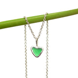 Green Sea Glass Necklace