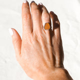 Amber Sea Glass - Size L