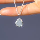 Light Blue Sea Glass Necklace