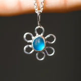 Sea Glass Flower Necklace