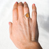 Amber Sea Glass - Size N 1/2