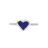 Blue Sea Glass Heart - Size N