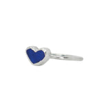 Blue Sea Glass Heart - Size T