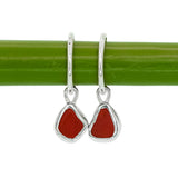 Red Sea Glass Hoops
