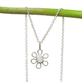 Sea Glass Flower Necklace