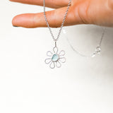 Sea Glass Flower Necklace