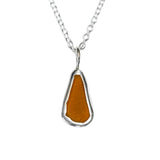 Amber Sea Glass Necklace
