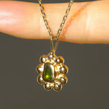Sea Glass Sun Necklace - Gold Vermeil