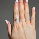 Lilac Sea Glass, Gold Vermeil - Size S