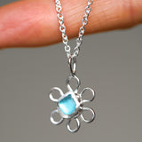 Sea Glass Flower Necklace