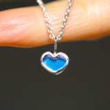 Sea Glass Heart Necklace
