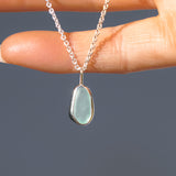 Light Blue Sea Glass Necklace
