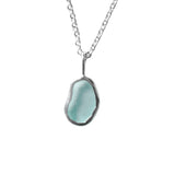 Light Blue Sea Glass Necklace