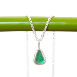 Green Sea Glass Necklace