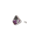 Purple Flower Ring - Size K