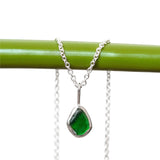 Green Sea Glass Necklace