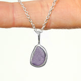 Purple Sea Glass Necklace