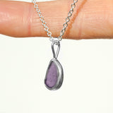 Purple Sea Glass Necklace