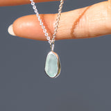 Light Blue Sea Glass Necklace