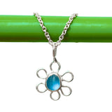 Sea Glass Flower Necklace