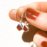 Red Sea Glass Hoops