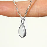 White Sea Glass Necklace