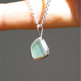 Light Blue Sea Glass Necklace