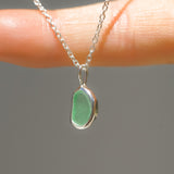 Green Sea Glass Necklace