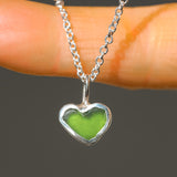 Sea Glass Heart Necklace