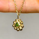 Sea Glass Sun Necklace - Gold Vermeil