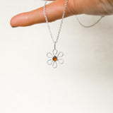 Sea Glass Flower Necklace